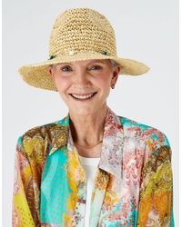Accessorize Women's Brown Stetson Seashell Straw Hat