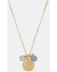 Accessorize - Cluster Charm Coin Pendant Necklace - Lyst