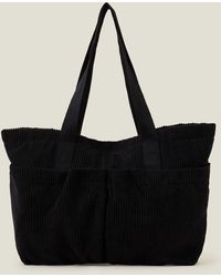 Accessorize - Women's Black Large Cord Shopper Bag - Lyst