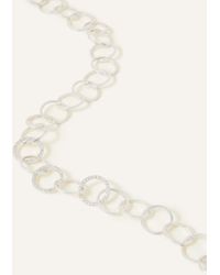 Accessorize - Women's Sliver Sterling Silver Plated Circle Chain Necklace - Lyst
