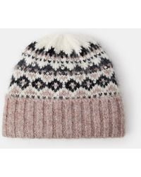 Accessorize - Embellished Fair Isle Beanie Hat - Lyst