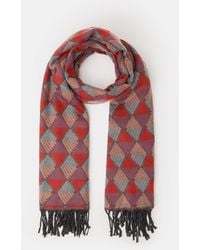Accessorize - Geometric Jacquard Blanket Scarf - Lyst