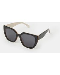 Accessorize - Acetate Oversized Mono Square Sunglasses - Lyst