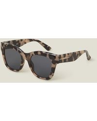 Accessorize - Chunky Tort Square Sunglasses - Lyst