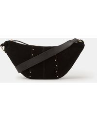Accessorize - Stud Suede Sling Crossbody Bag - Lyst
