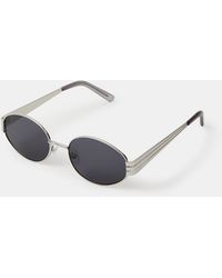 Accessorize - Metal Oval Sunglasses - Lyst