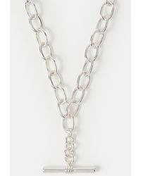 Accessorize - T-Bar Link Chain Necklace - Lyst
