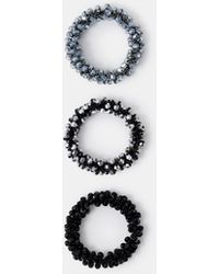 Accessorize - 3-Pack Beaded Hair Scrunchies - Lyst