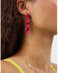 Accessorize - Leaf Drop Earrings - Lyst