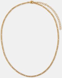 Accessorize - Stainless Steel Figaro Chain Necklace - Lyst