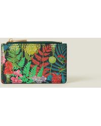 Accessorize - Women's Green/red Jungle Print Card Holder - Lyst