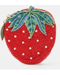 Accessorize - Beaded Strawberry Coin Purse - Lyst