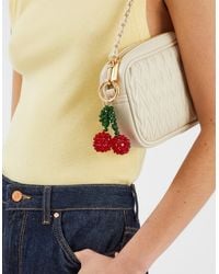 Accessorize - Cherry Beaded Bag Charm - Lyst