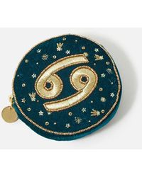 Accessorize Star Sign Coin Purse Teal - Blue