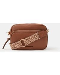 Accessorize - Dina Double Zip Crossbody Bag - Lyst