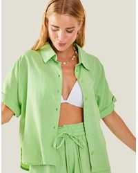 Accessorize - Women's Beach Shirt Green - Lyst