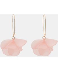 Accessorize - Frosted Flower Drop Earrings - Lyst