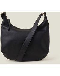 Accessorize - Women's Black Leather Medium Scoop Bag - Lyst