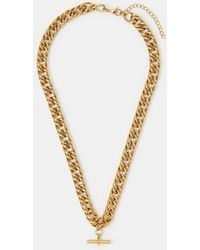 Accessorize - Stainless Steel Chunky T-Bar Necklace - Lyst