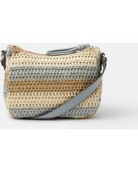 Accessorize - Stripe Woven Cross Body Bag - Lyst