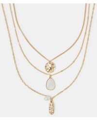 Accessorize - 3-Pack Molten Pendant Necklaces - Lyst