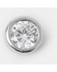 Accessorize - Sterling Cubic Zirconia Flatback Stud - Lyst