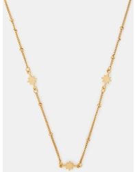 Accessorize - 14Ct-Plated Star Station Necklace - Lyst