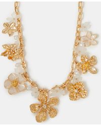 Accessorize - Statement Pearl Flower Necklace - Lyst