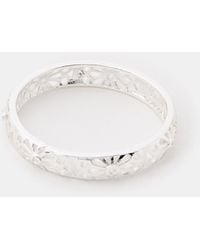 Accessorize - Sterling-Plated Filigree Band Ring - Lyst