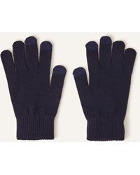 Accessorize - Super Stretch Touch Gloves Blue - Lyst
