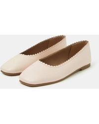 Accessorize - Scallop Ballet Flats - Lyst