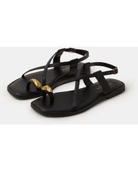 Accessorize - Metal Toe Detail Strappy Sandals - Lyst