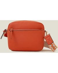 Accessorize - Women's Camera Bag With Webbing Strap Orange - Lyst