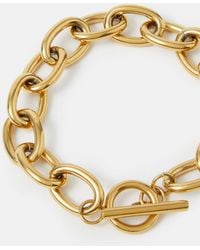 Accessorize - Stainless Steel Chunky T-Bar Bracelet - Lyst