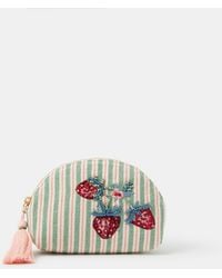 Accessorize - Embellished Strawberry Stripe Coin Purse - Lyst