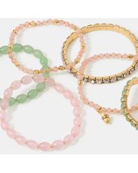 Accessorize - 20-Pack Mix Bead Stretch Bracelets - Lyst