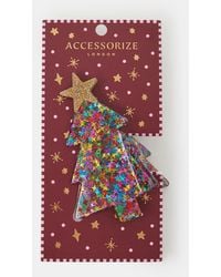 Accessorize - Christmas Tree Claw Clip - Lyst