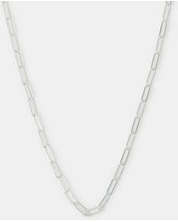 Accessorize - Sterling-Plated Paperclip Chain Necklace - Lyst