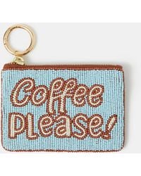 Accessorize - X Good Manners Beaded Coffee Coin Purse - Lyst