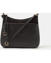Accessorize - Leather Messenger Crossbody Bag - Lyst