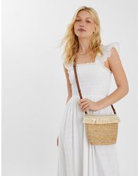 Accessorize - Jute Fringe Crossbody Bag - Lyst