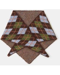 Accessorize - Argyle Knitted Triangle Scarf - Lyst
