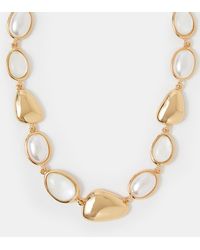 Accessorize - Pearl Stone Collar Necklace - Lyst