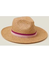 Accessorize - Pink Contrast Band Fedora - Lyst