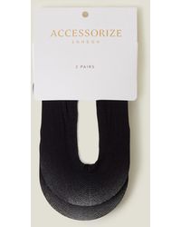 Accessorize - 2-Pack Footsie Socks - Lyst