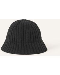 Accessorize - Women's Black Knit Bucket Hat - Lyst