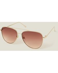 Accessorize - Metal Aviator Sunglasses - Lyst