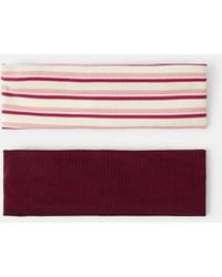Accessorize - 2-Pack Stripe Bando Headbands - Lyst