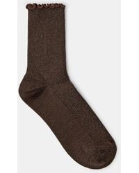 Accessorize - Frill Glitter Socks - Lyst