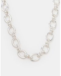 Accessorize - Chunky Oval Link Chain Necklace - Lyst